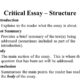 Critical Essay Format