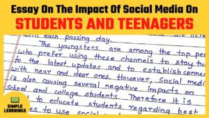 Social media essay on teenagers